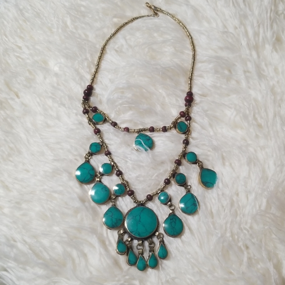 Handmade Statement Tribal Necklace